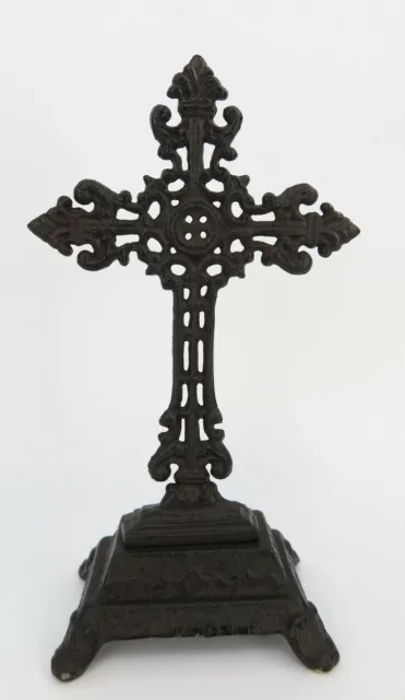 Stehkreuz Kreuz KRUZIFIX STANDKREUZ WEGEKREUZ GUSSEISEN Grabschmuck Keltisches