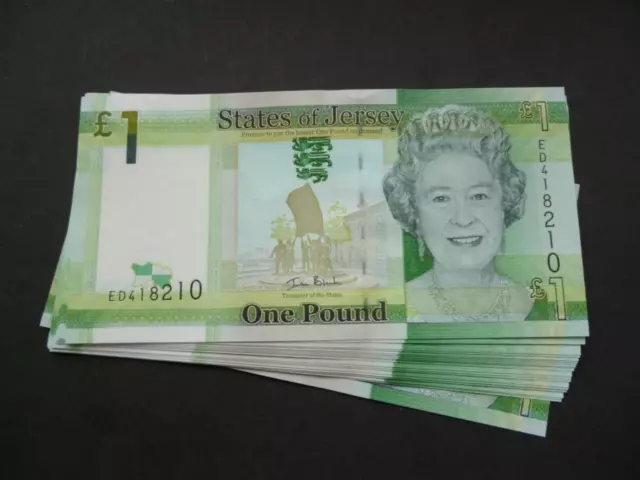 A States Of Jersey One Pound Note In Un-Circulated Mint Condition  Jersey £1.