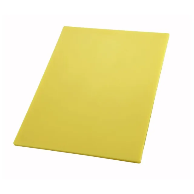 Winco CBYL-1520, 15x20x0.5 Yellow Cutting Board for Raw Poultry and Chicken