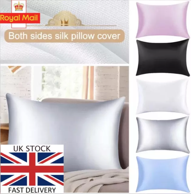 Premium Silky Pillowcase Mulberry Satin Pillow Case Cushion Cover Hair Protector