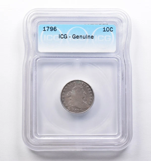 Genuine 1796 Draped Bust Dime ICG *3838