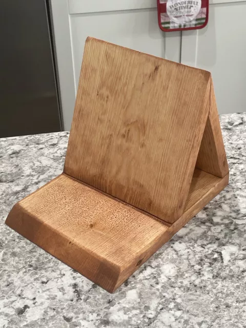 wooden book stand holder