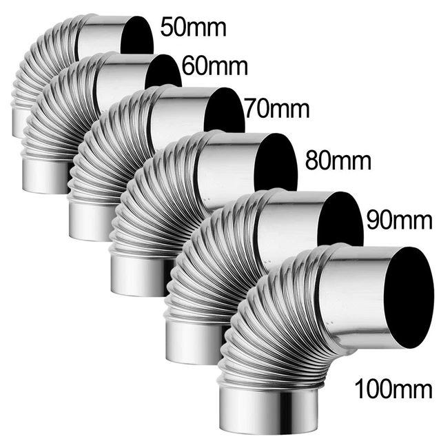 Rust Resistant Stainless Steel Flue Pipe Elbow for For stove Installation