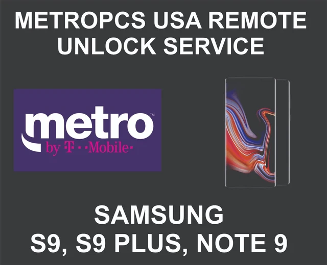 Samsung Unlock Service, Samsung S9, S9 Plus, Note 9, 3m