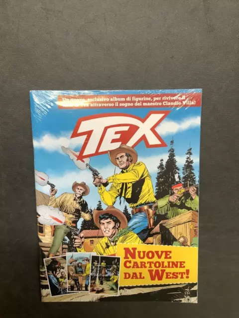 Tex Nuove cartoline dal West! Album figurine vuoto  blisterato (originale)