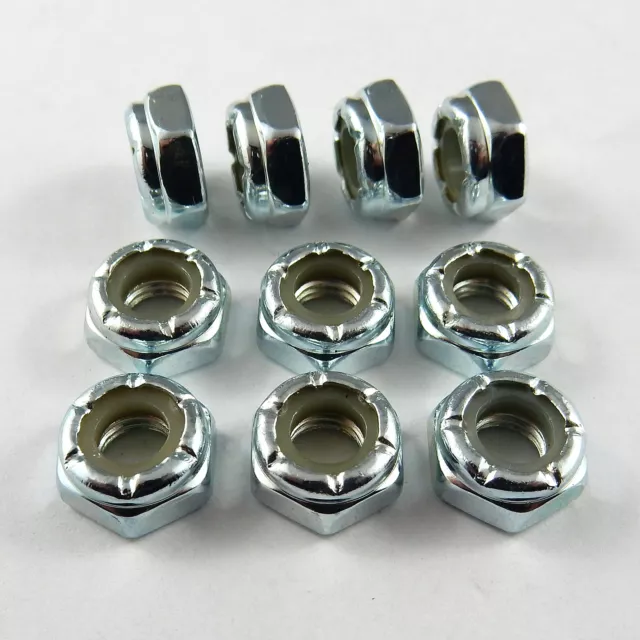 1/4"-28 UNF THIN NYLON LOCKNUT - 10 PK, Sprintcar Wingless Sprint Nylock Nuts