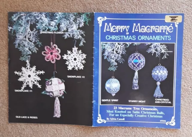 Fröhliches Makrame Weihnachtskugeln Musterbuch 1979
