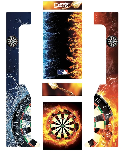 STICKERS ATARI JEUX de bar fléchettes , Dartcab, fléchette , Dart EUR 99,00 - FR