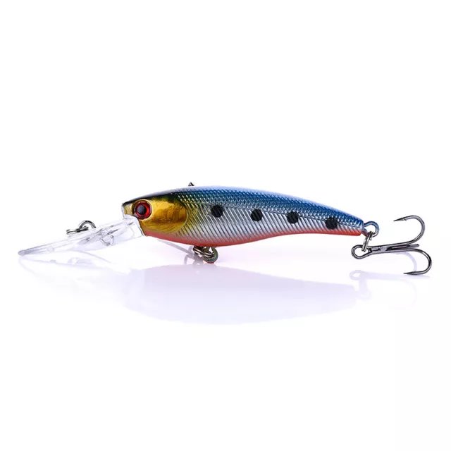 Minnow Fishing Lures Weights 8g/9cm Mino Bait Crankbait Artificial Fake F Jn