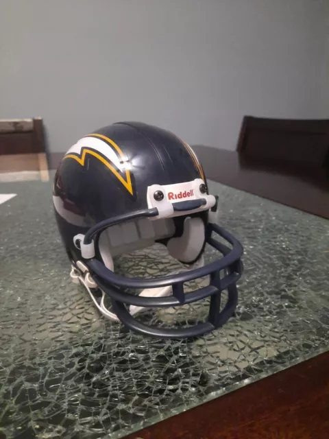 🏈Vintage Rare Nfl San Diego Chargers Blue Riddell Football Mini Helmet🏈