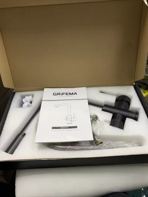 GRIFEMA G4003B Dover 3 Way Kitchen Mixer Tap for Filter Purifier with Two Wat...