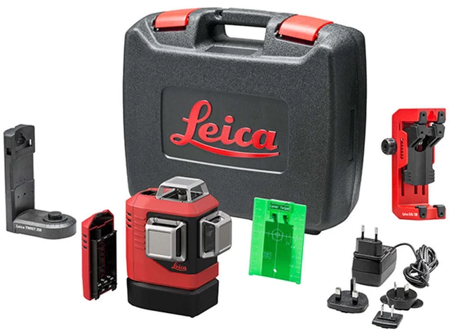 Leica LINO L6G 3x360 Green Line Laser with Li-Ion Batteries and Magnetic Adapte