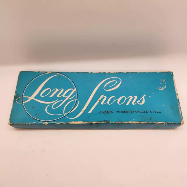 Vintage Hawaii Stainless Steel Long Handle Stir Spoons - Set of 6, Multicolored