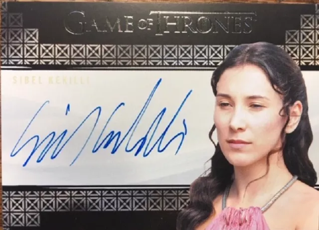 Sibel Kekilli Autograph as Shae from Game of Thrones Valyrian Steel