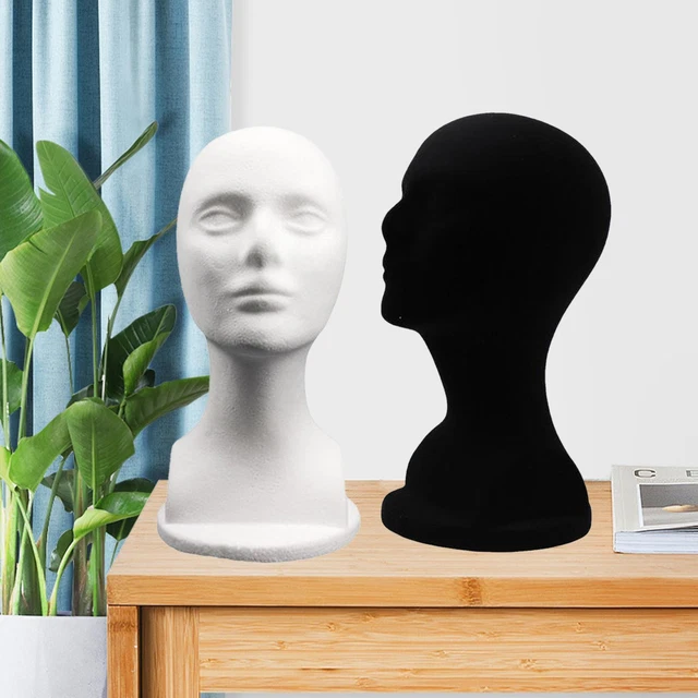2 Pièces Multifonctionnel Tête De Mannequin Modèle Bijoux Affichage Décor à