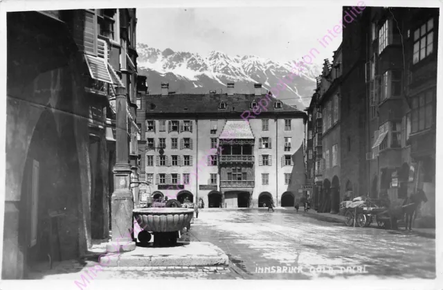 CPM Austria Innsbruck Gold Dachl ca1951