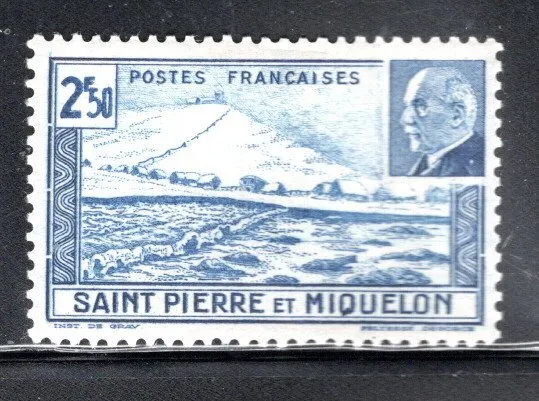 Lote De Sellos France Colonias Saint Pierre Miquelón Como Nuevos Con Bisagras 1877As