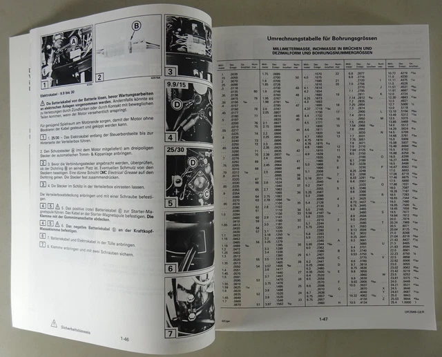 Manuel D'entretien Johnson / Evinrude – 35A à 55 Ch – Modèles 1987 – P/N 507616