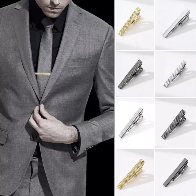 1PC Mens Tie Clips Wedding Daily Business Banquet OL Style Suit Clip Tie  Pins