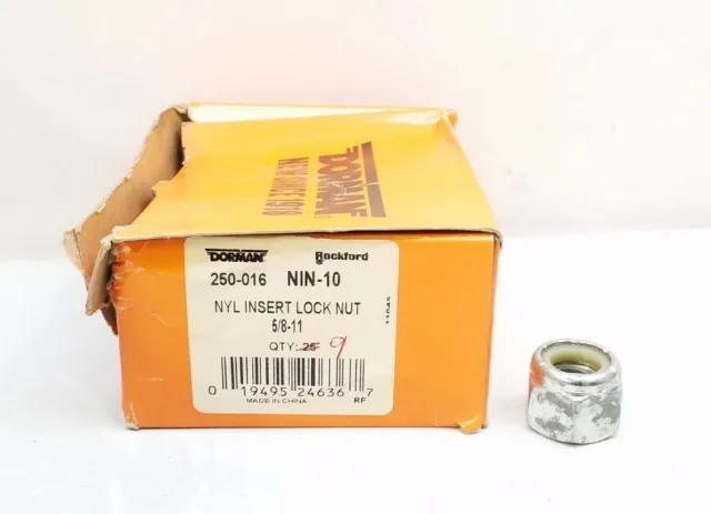 250-016 Dorman Nylon Insert Lock Nut 5/8-11 Qty.9 Free Shipping Free Returns