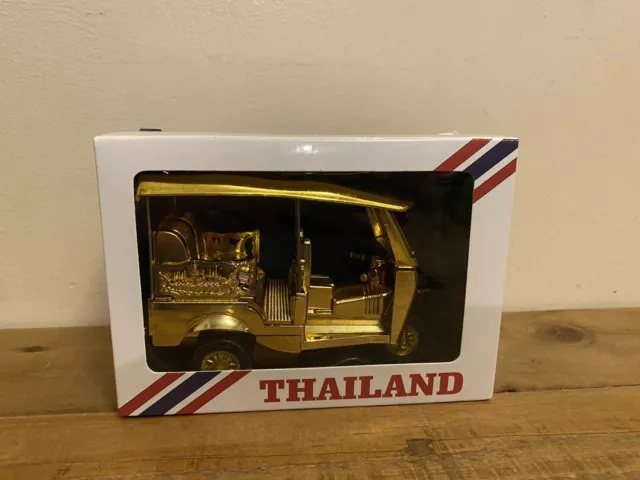 Thailand Tuk Tuk 3 Wheel Rickshaw Taxi Souvenir Push Car Toy