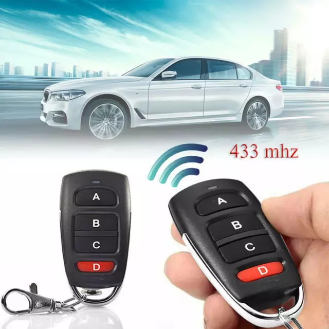 Electric Cloning Universal Gate Garage Door Remote Control Key Fob 433mhz Remote 2