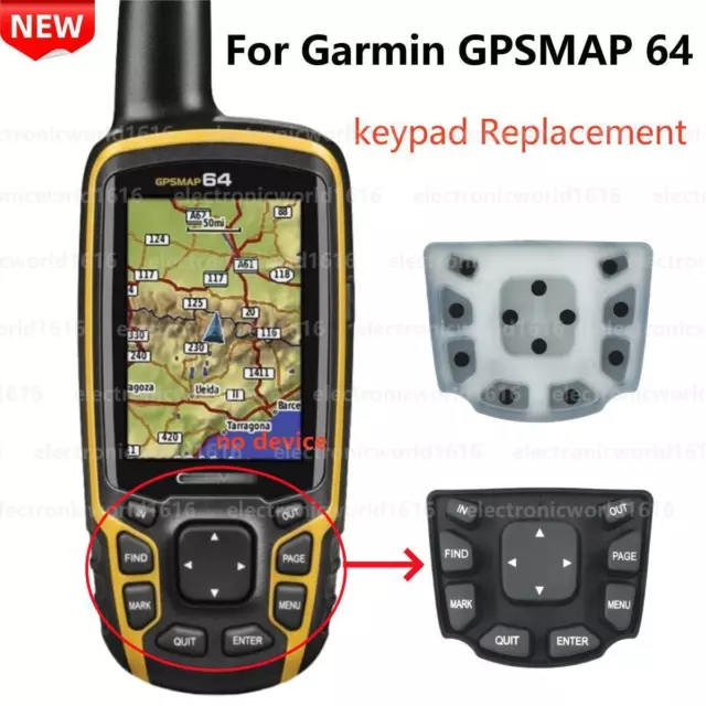 Keypad For Garmin GPSMAP 64 Handheld Outdoor GPS Keyboard Button Repair Part NEU