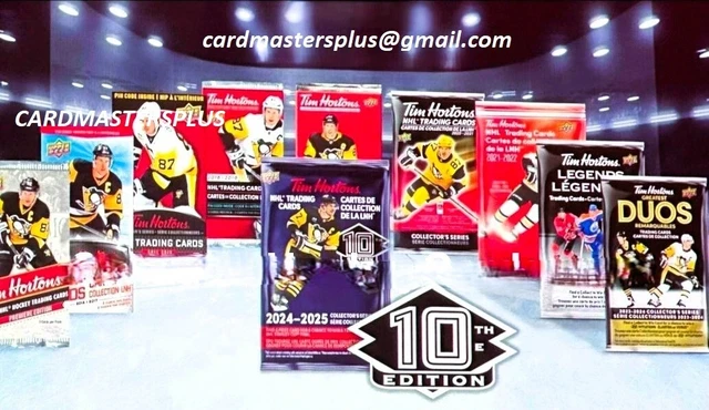 2023-24/2024 DUOS /2024-25 10th/2025 Rookies Tim Hortons Sets [4] W ...
