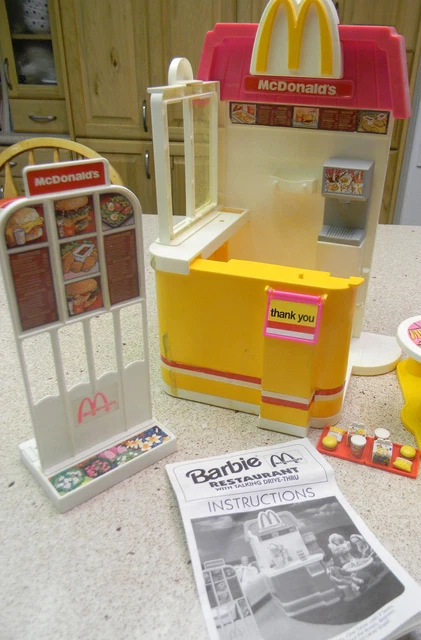 Barbie mcdonalds restaurant with talking drive thru playset 2025