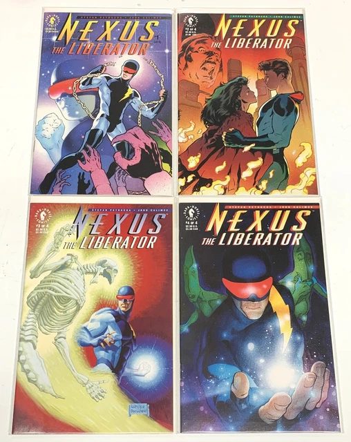 Nexus the Liberator #1-4 COMPLETE SERIES Dark Horse 1992! Adam Hughes NM