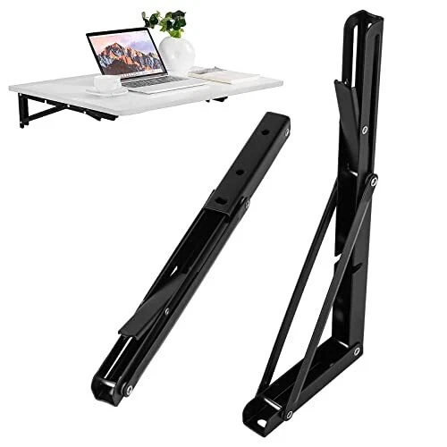 2 Pièces Support Console Pliable Équerre Pliante 300mm Supports D' Étagères P...