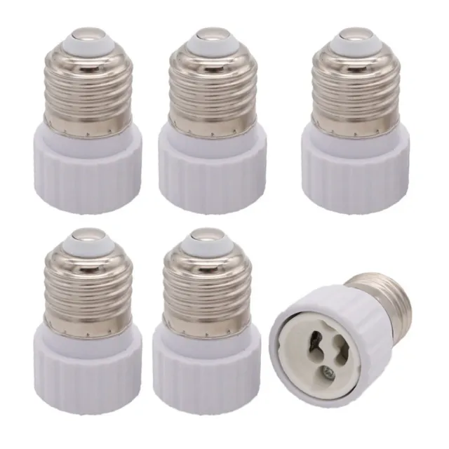 6 Pcs E27 Zu Gu10 Konverter LED-Glühbirne Lampen Halter Adapter to Socket Die