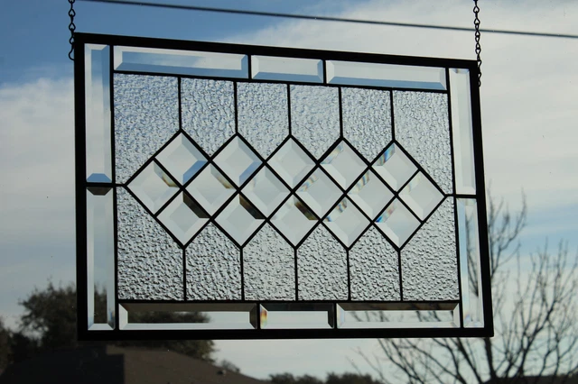Clear Focus Stained Glass Window Panel-HMD- 21 5/8"x14 5/8"