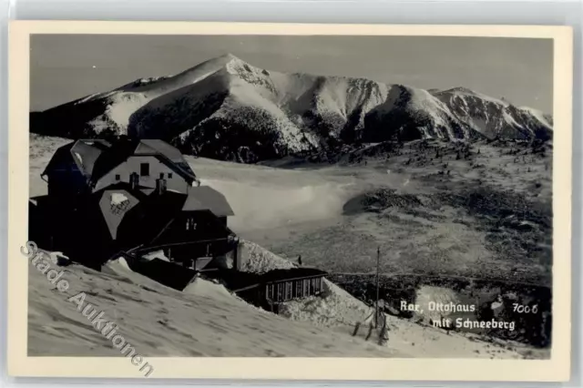 51796003 - Rax Ottohaus mit Schneeberg Huettenstempel Jennersdorf, Bezirk