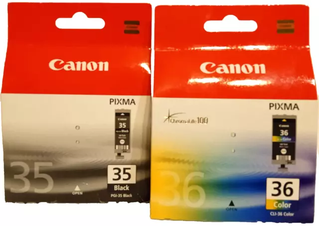 Original Canon PGI-35 Black & CLI-36 Color - Pixma IP 100, IP 110, Pixma TR 150