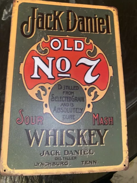 Jack Daniel’s Blechschild Retro Vintage 20x30cm Jack Daniel’s Old No 7