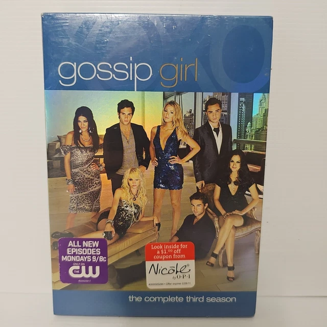 GOSSIP GIRL: SEASON 3 (DVD, 2010, 5-Disc Set) Free Region 1 Sealed