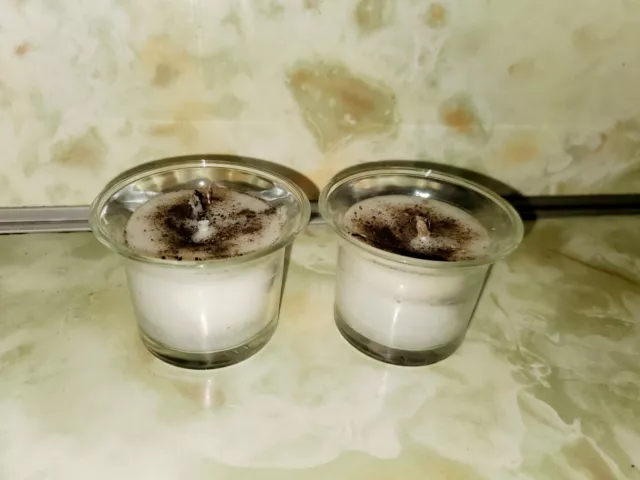 2 Graveyard Dirt Candles wicca hoodoo Voodoo spells magic witchcraft handmade
