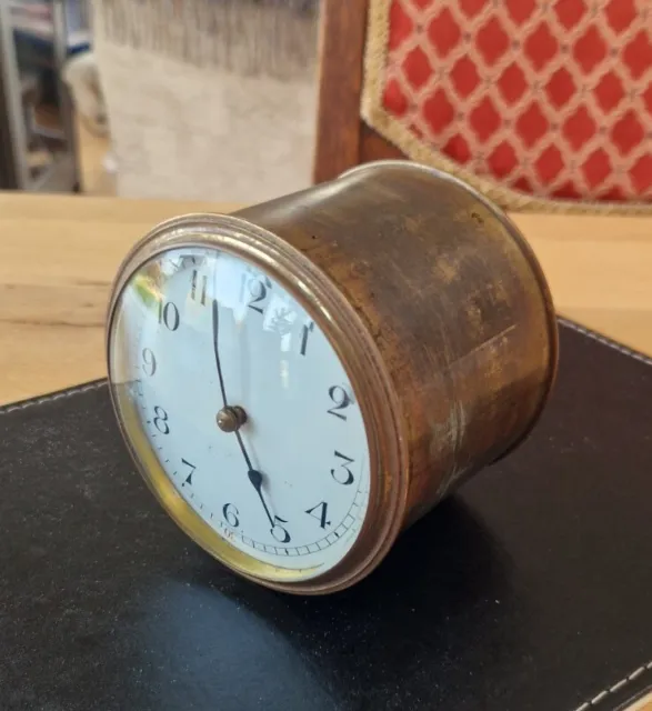 French Barrel Clock Casing Movement *Spares Or Repair*