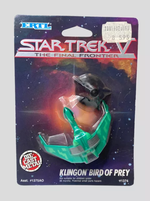 NEU: Klingon Bird of Prey Star Trek V The Final Frontier ERTL Die-Cast Metal