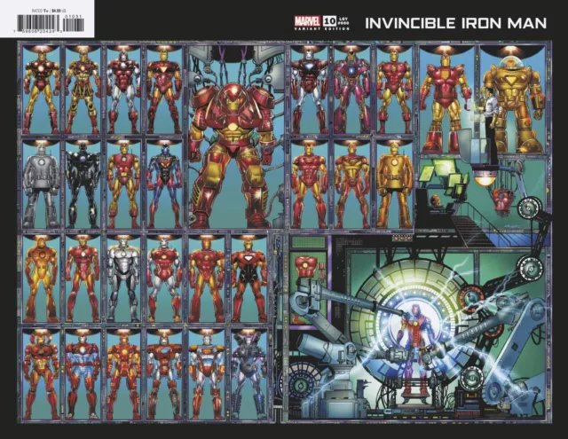 INVINCIBLE IRON MAN #10 (BOB LAYTON WRAPAROUND VARIANT)(2023) ~ Marvel Comics
