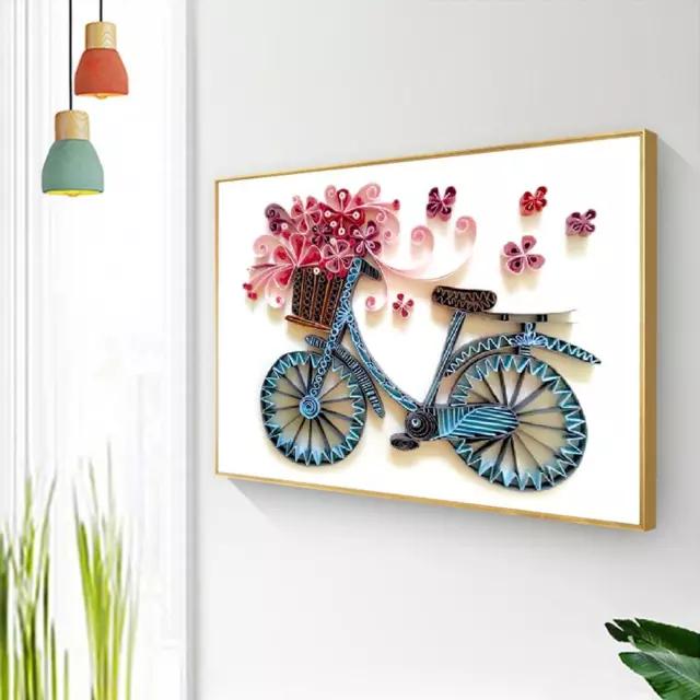 SoeHong Papier-Quilling-Kits f? Erwachsene, Anf?ger, Liebe, Fahrrad, Schmetterli 2