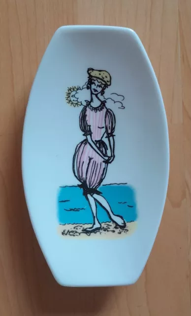 The Gay Nineties Foley Bone China Trinket Pin Dish Maureen Tanner, Hers Swimwear