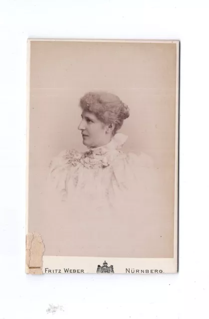 CDV Foto Damenportrait - Nürnberg 1890er