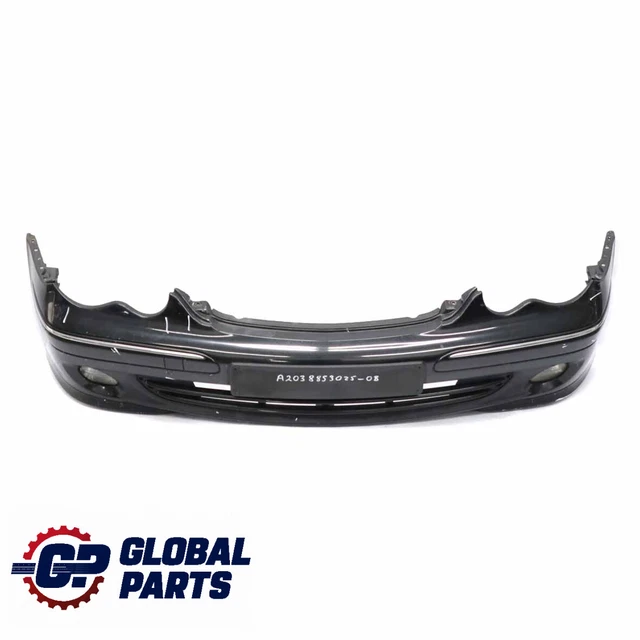 MERCEDES W203 FRONT Bumper Trim Panel Obsidian Black Metallic 197