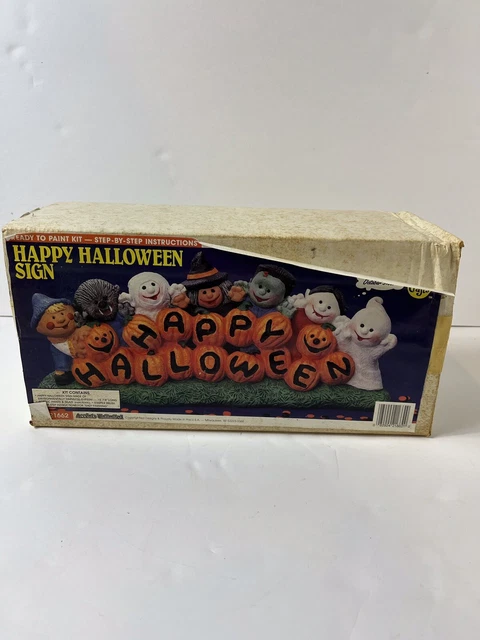 KIT ""SEÑAL FELIZ DE HALLOWEEN"" WEE CRAFTS 21662 Acentos Ilimitados De Colección Años 80 - EE. UU. RARO