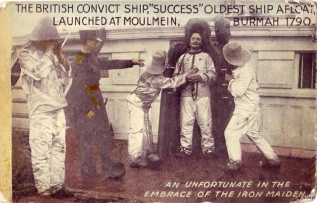 An Unfortunate In The Embrace Of The Iron Maiden British Convict Ship "Success"