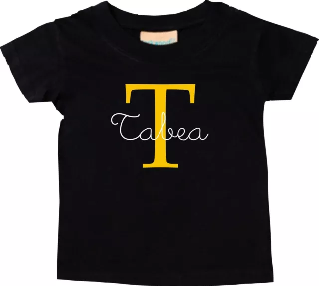 Baby/Kinder Shirt, mit Wunschtext Name und Initialen LW02114471