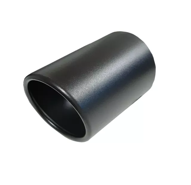 Auspuffblende Blende Endrohr 90mm schwarz für 40-85mm Anschluß Edelstahl