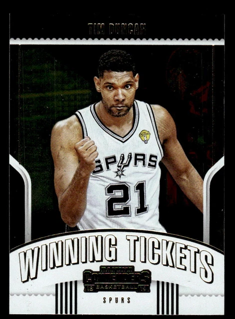 2018-19 Panini Contenders #22 Tim Duncan Winning Tickets!